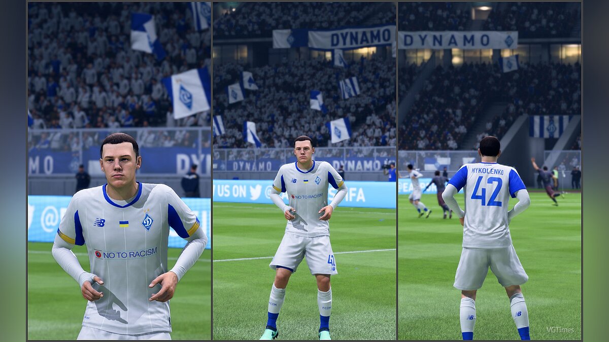 FIFA 19 — Dynamo Kyiv home kit for season 19-20 [1.0]