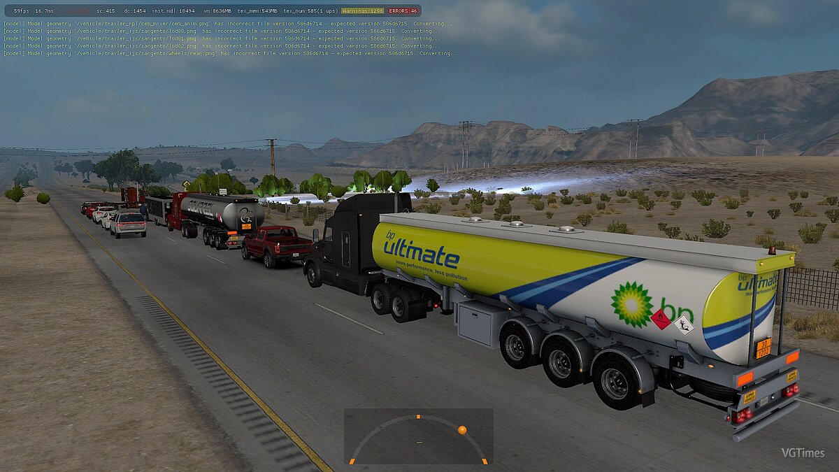 American Truck Simulator — MAMMUT fuel tankers in traffic [1.35.x]