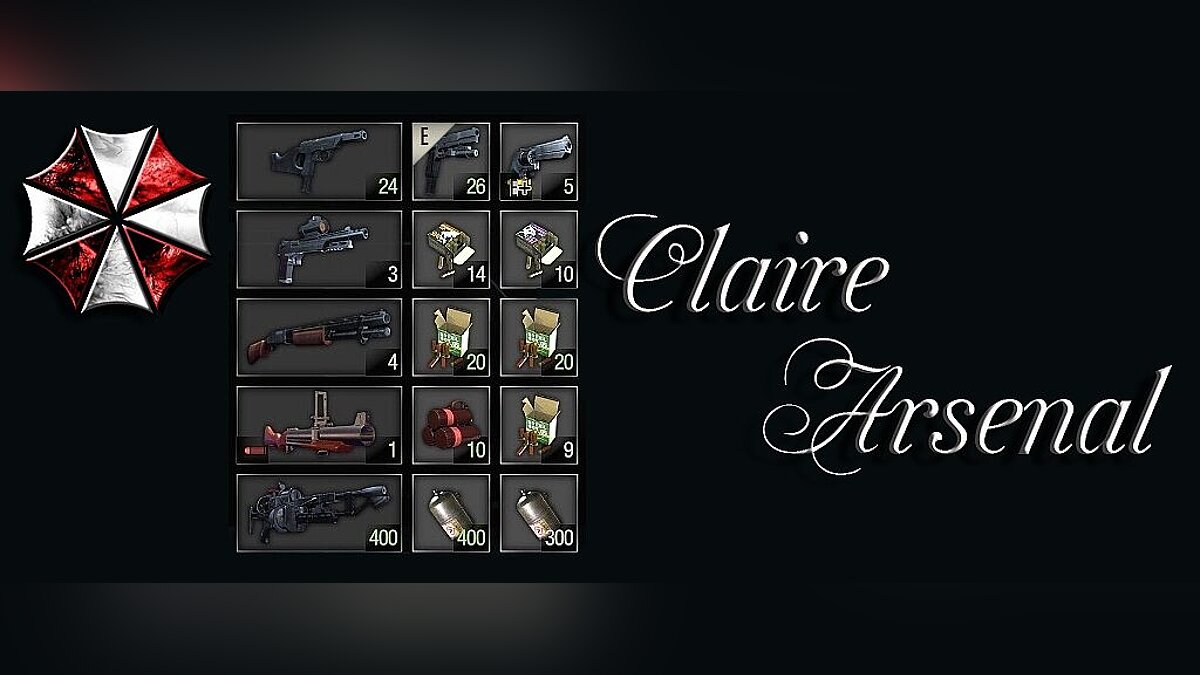 Resident Evil 2 — Leon's Arsenal at Claire's [1.0]