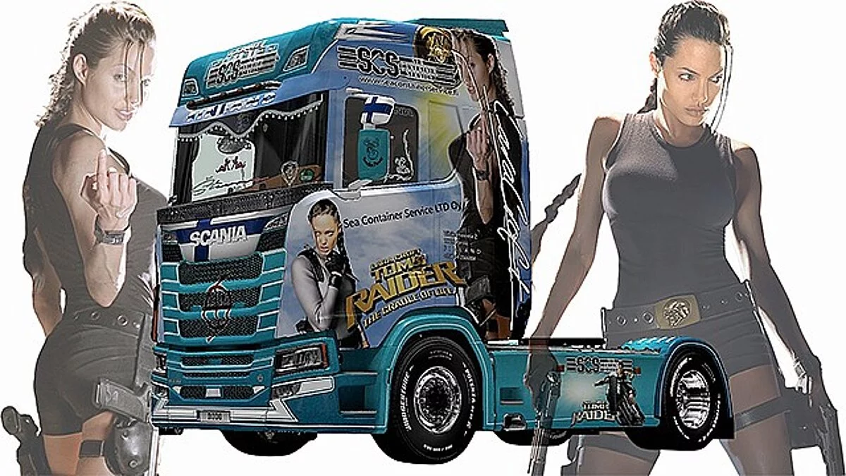 Euro Truck Simulator 2 — Finnish company "Sea Container Service", skin for Scania (1.35.x)