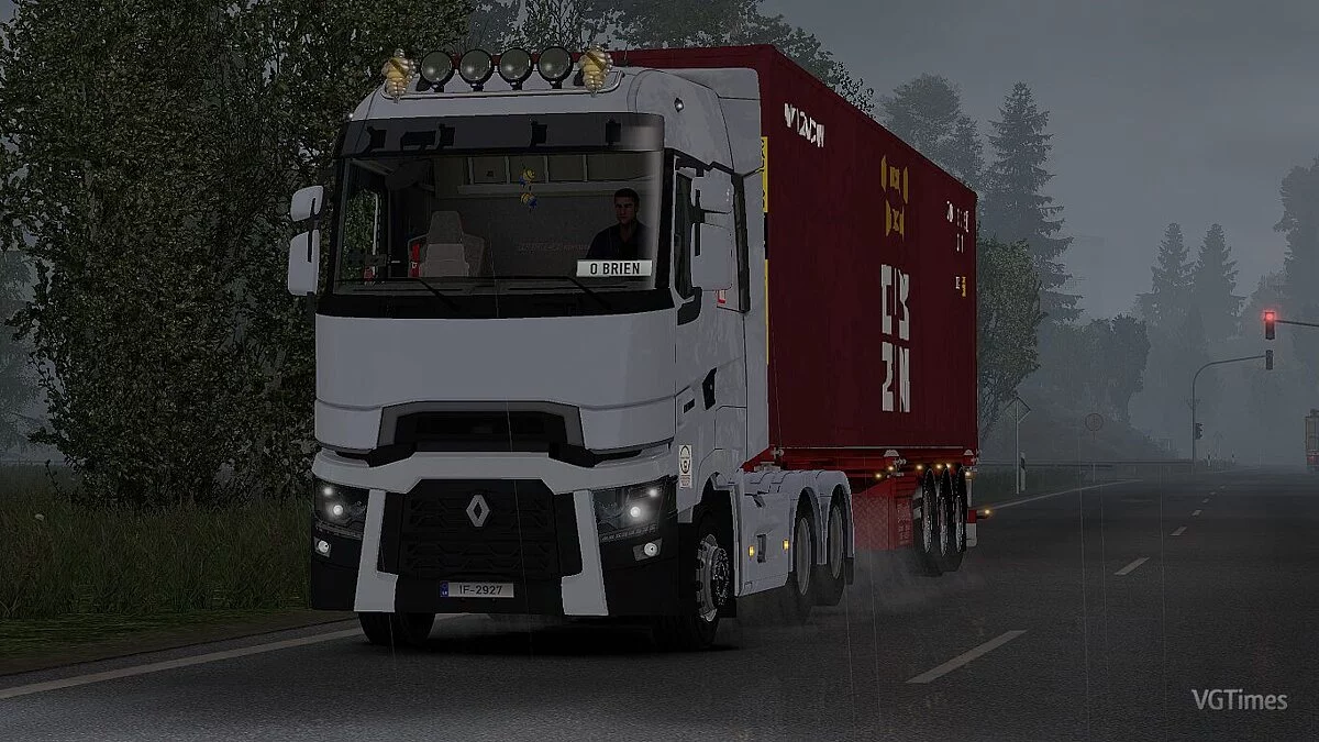 Euro Truck Simulator 2 — Реалистичный дождь (Real Rain) [2.3] (1.35)