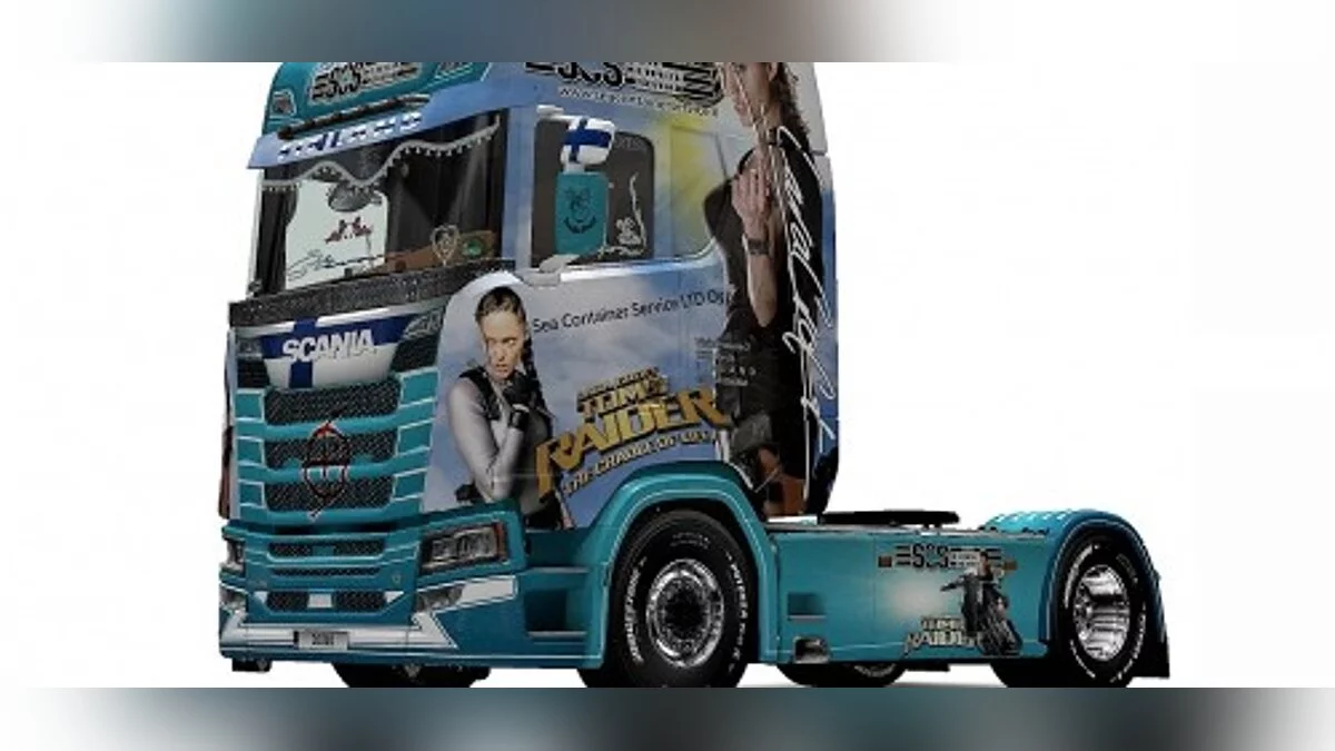 Euro Truck Simulator 2 — Финская компания "Си Контейнер Сервис", скин для Scania (1.35.x)