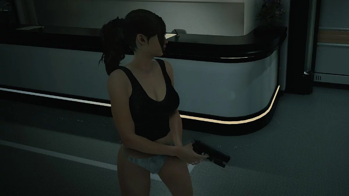 Resident Evil 2 — Black tank top and underwear for Claire