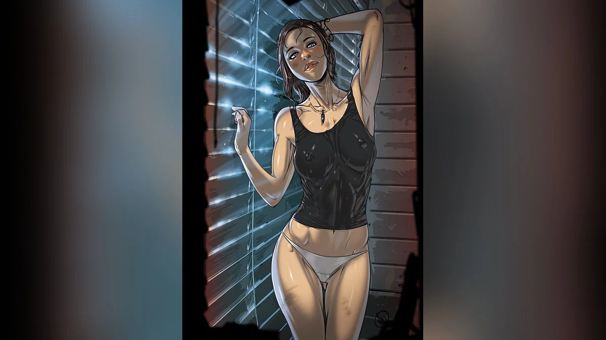 Resident Evil 2 — Чёрная майка и нижнее бельё для Клэр