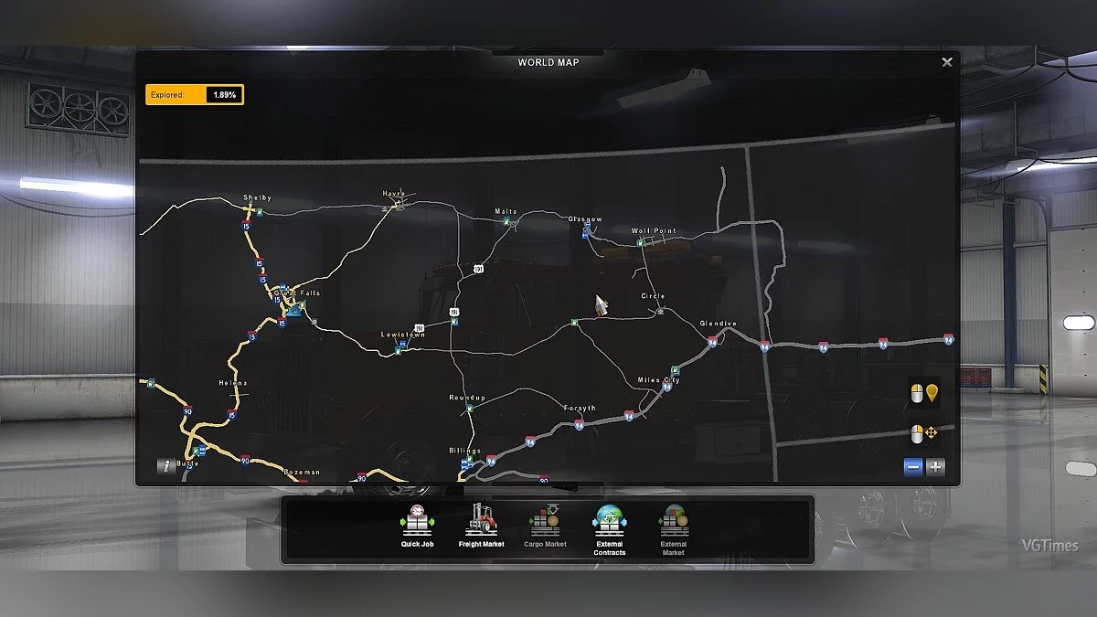 American Truck Simulator — Карта: Montana Expansion v0.1.1
