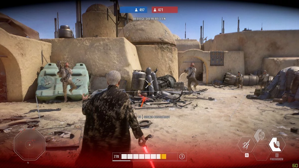 Star Wars: Battlefront 2 — Здібності Вейдера для графа Дуку (тільки в аркаді)