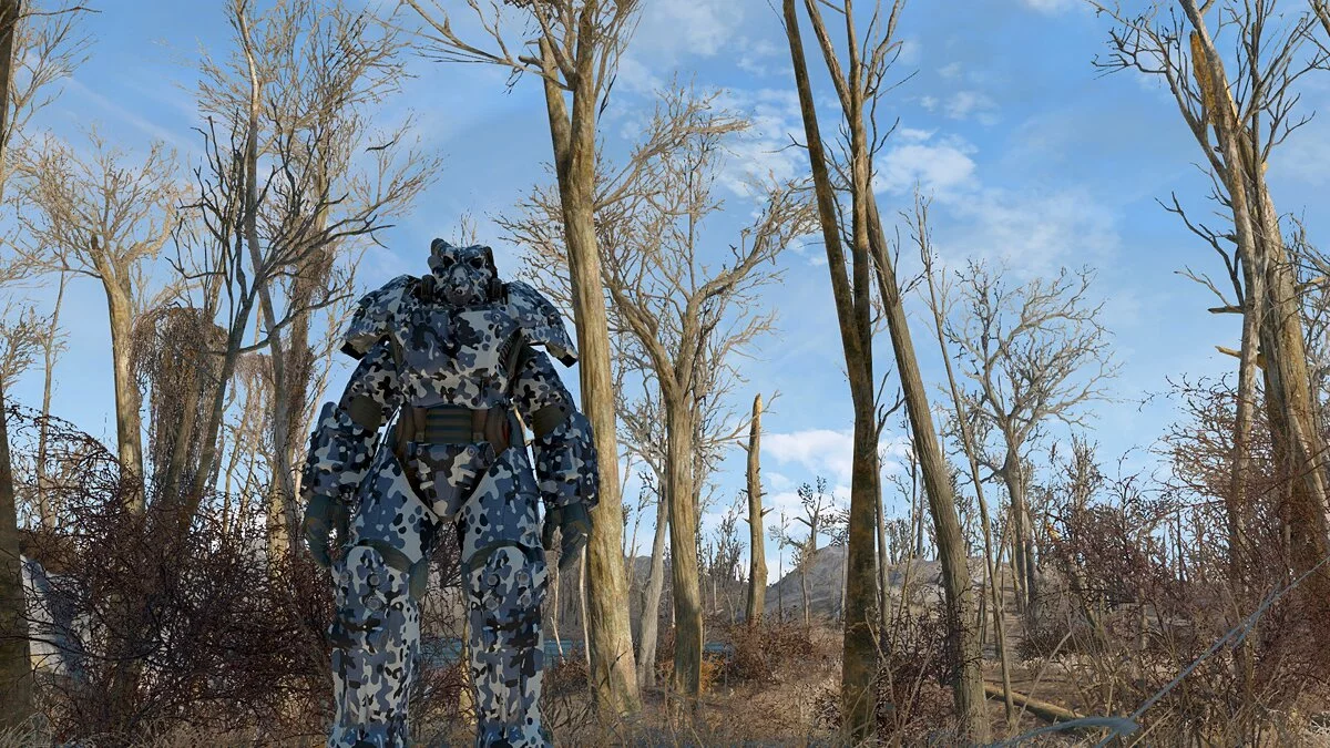 Fallout 4 — Множество скинов для силовой брони (хохлома, гжель, камуфляж и другие)
