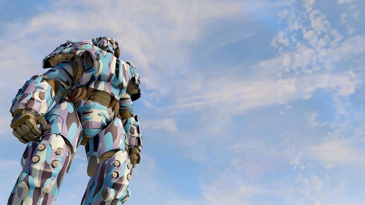 Fallout 4 — Множество скинов для силовой брони (хохлома, гжель, камуфляж и другие)