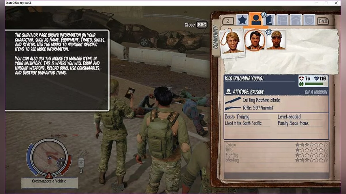 State of Decay - Year-One Survival Edition — Усі персонажі екіпіровані максимум з самого старту