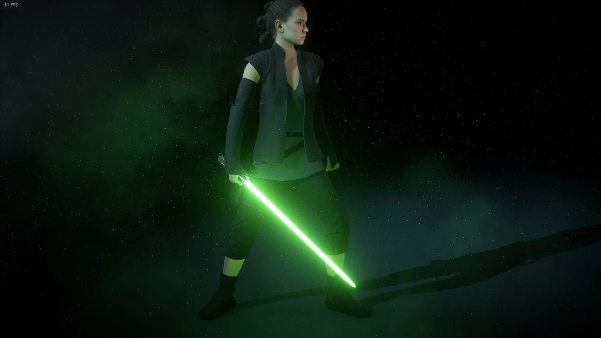 Star Wars: Battlefront 2 — Green lightsaber for Rey