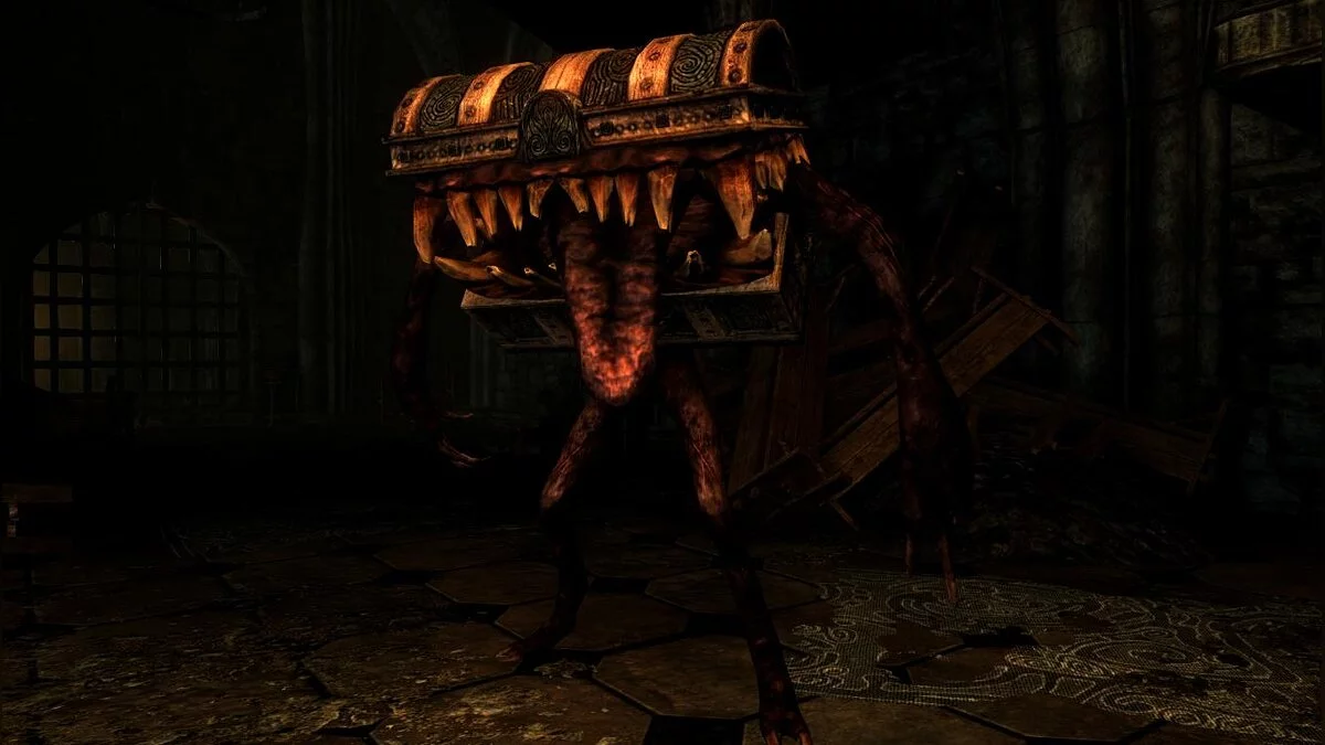 Elder Scrolls 5: Skyrim Special Edition — Мимики – монстры, маскирующиеся под сундуки