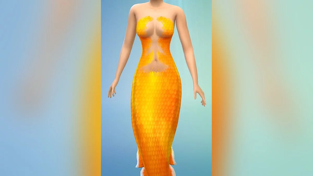 The Sims 4 — Gold top for mermaid