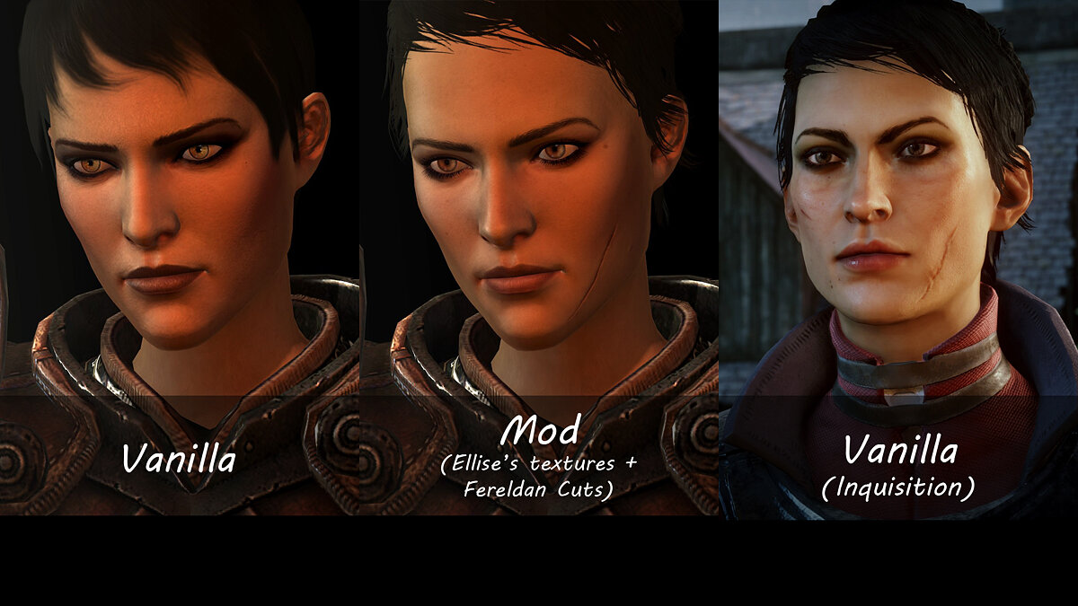 Dragon Age 2 — Modified appearance of Cassandra