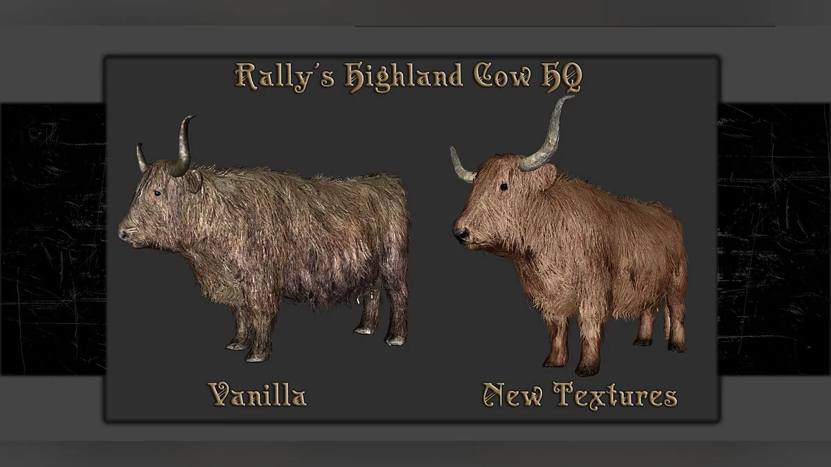 Elder Scrolls 5: Skyrim Special Edition — 4K cow textures