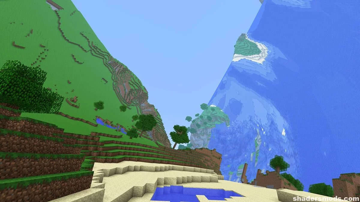 Minecraft — Acid Shader – the world around you is spinning in a spiral