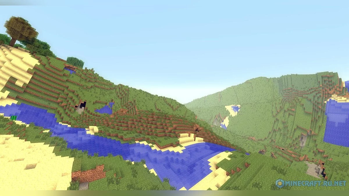 Minecraft — The Wave - the whole world floats as if on waves