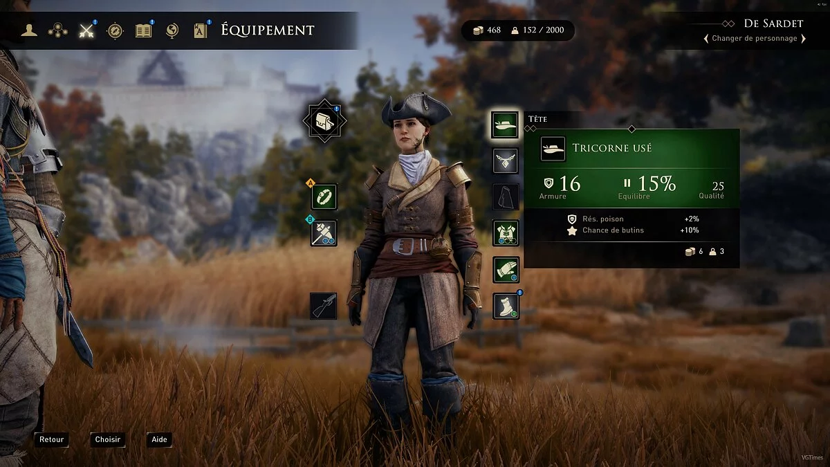 GreedFall — Increased carrying weight