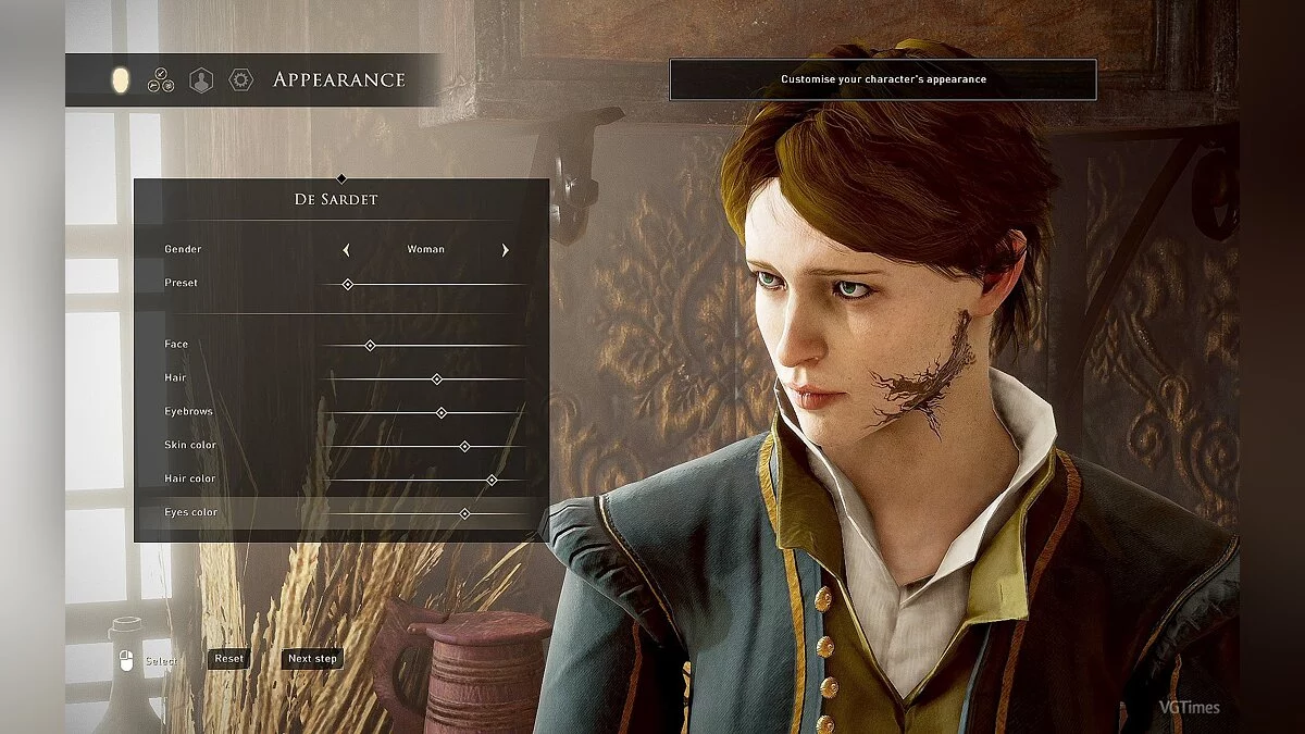 GreedFall — Improved character editor features