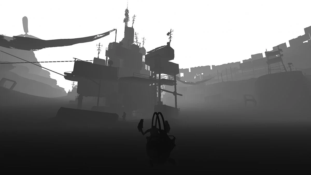 Borderlands 3 — Black and white graphics of Limbo