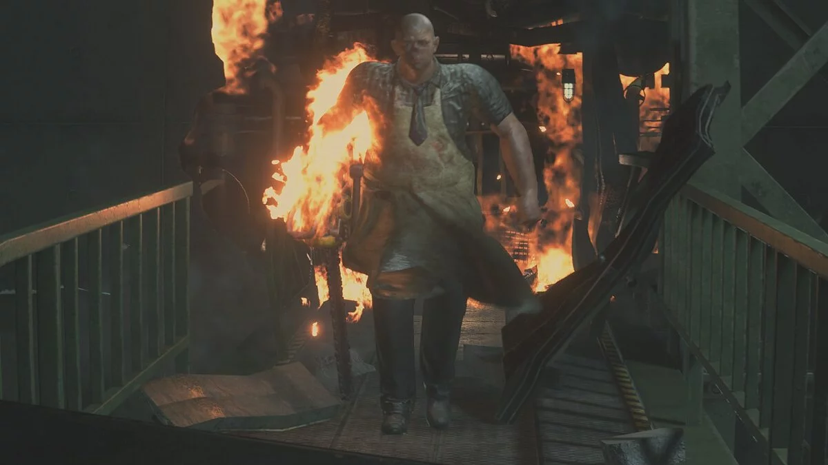 Resident Evil 2 — Шкіряна особа з MK X замість Тірана