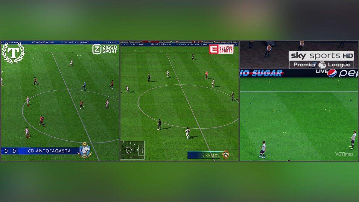 FIFA 20 — Three TV logos