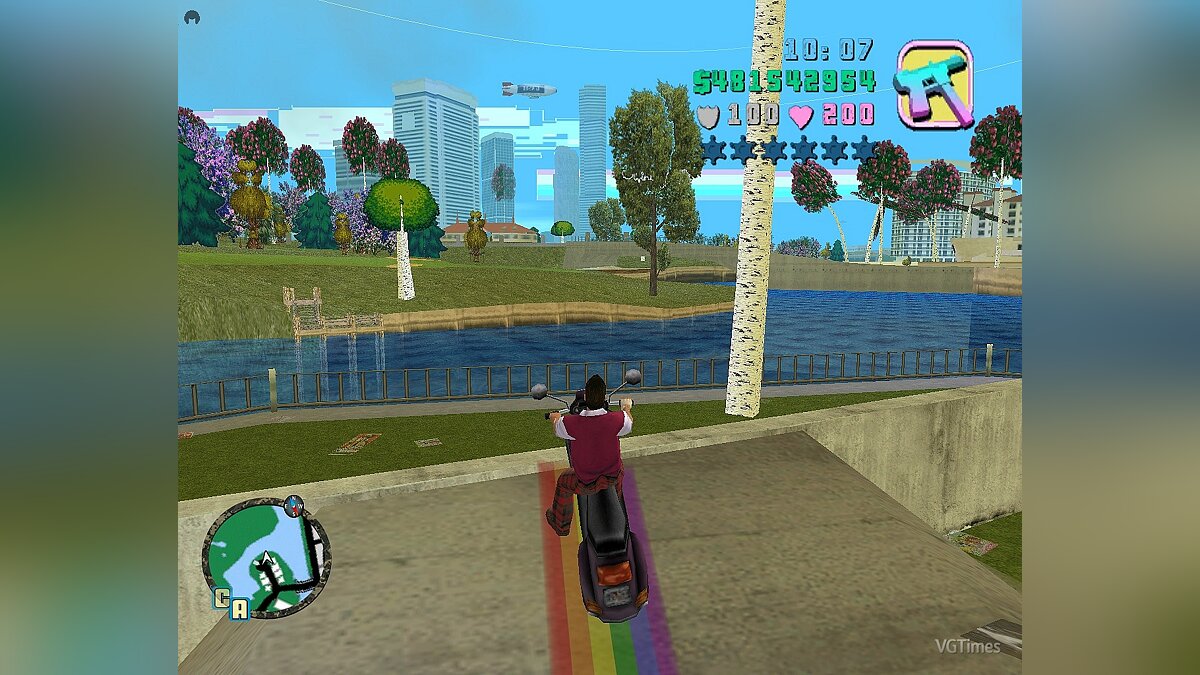 Grand Theft Auto: Vice City — Moped with Nyan Cat