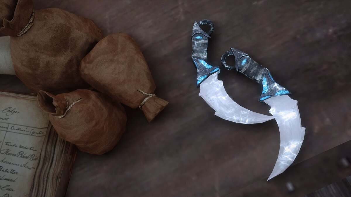 The Elder Scrolls 5: Skyrim — Karambit knives