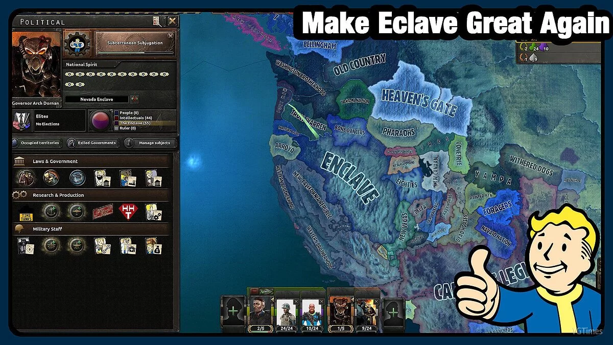 Hearts of Iron 4 — Строительство Убежищ из Fallout