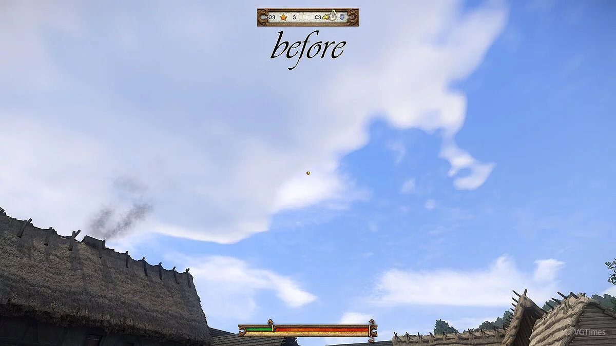 Kingdom Come: Deliverance — Mejorando la calidad de las nubes en el cielo.