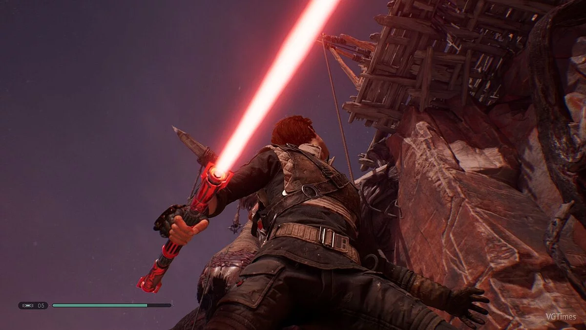 Star Wars Jedi: Fallen Order — Червоний лазерний меч