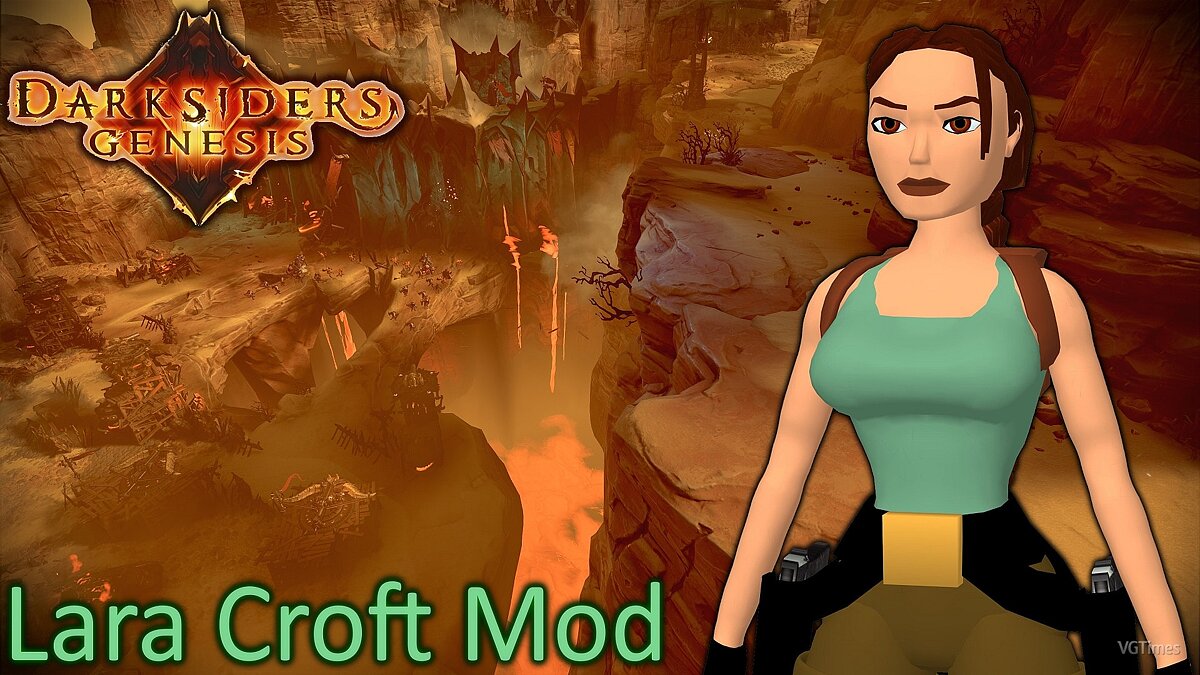 Darksiders Genesis — Mod Lara Croft