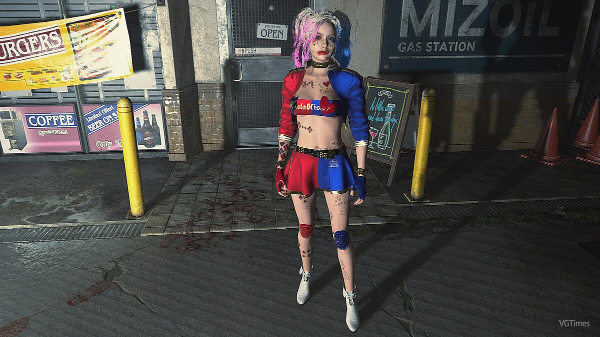 Resident Evil 2 — Claire as Harley Quinn V1.2