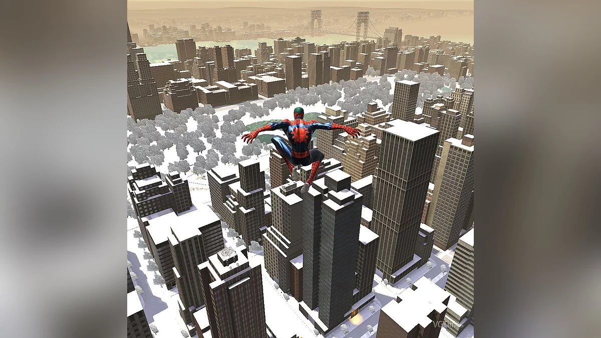 Spider-Man: Web of Shadows (2008) — Зимний город