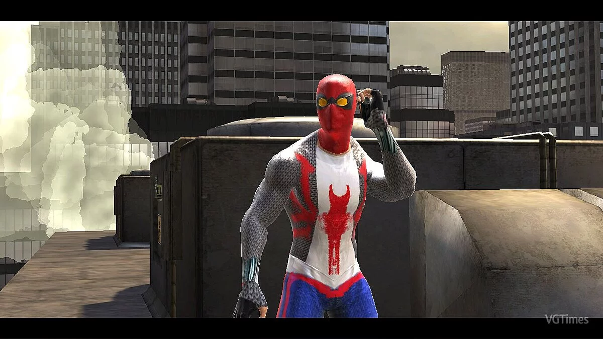 Spider-Man: Web of Shadows (2008) — Primer traje hecho a mano (estilo OS2000)