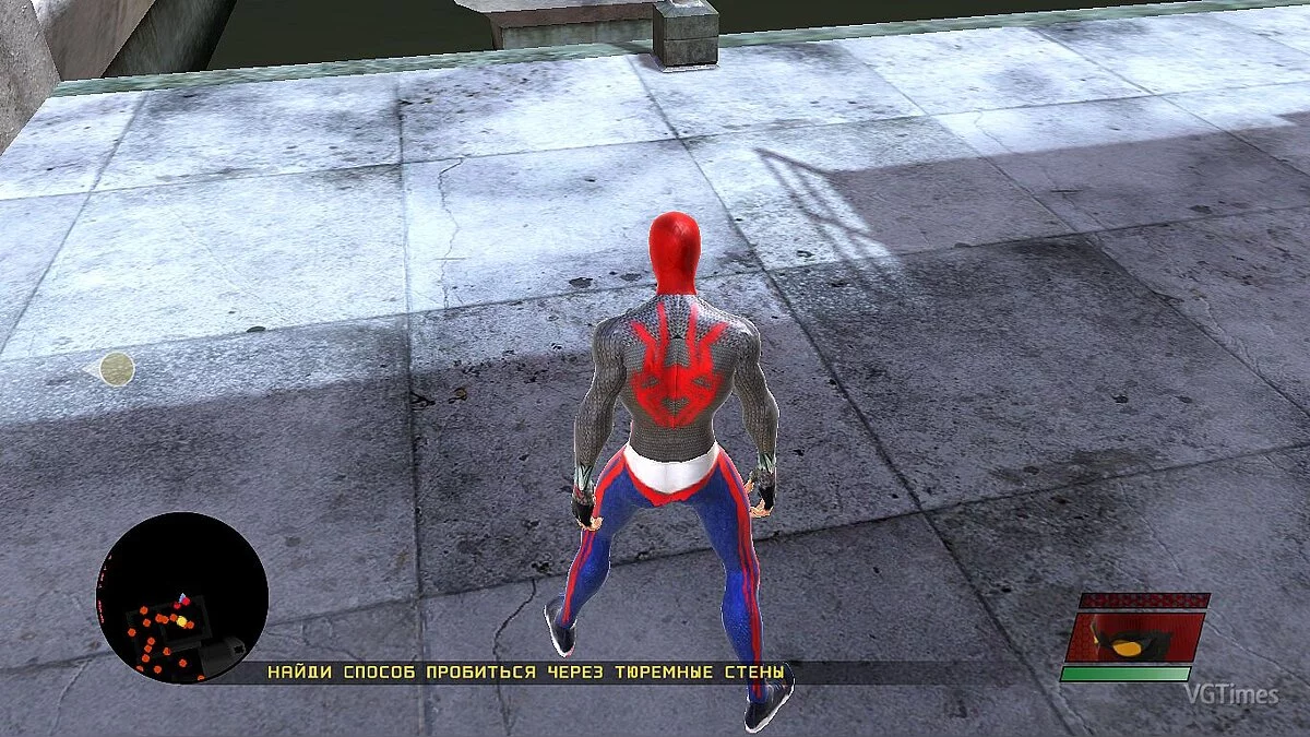 Spider-Man: Web of Shadows (2008) — Primer traje hecho a mano (estilo OS2000)