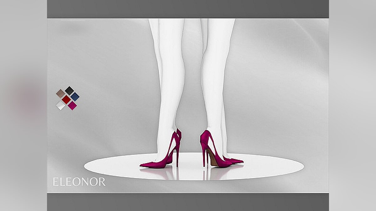 The Sims 4 — Eleonor Shoes - Detailed, 7 Colors (2020)