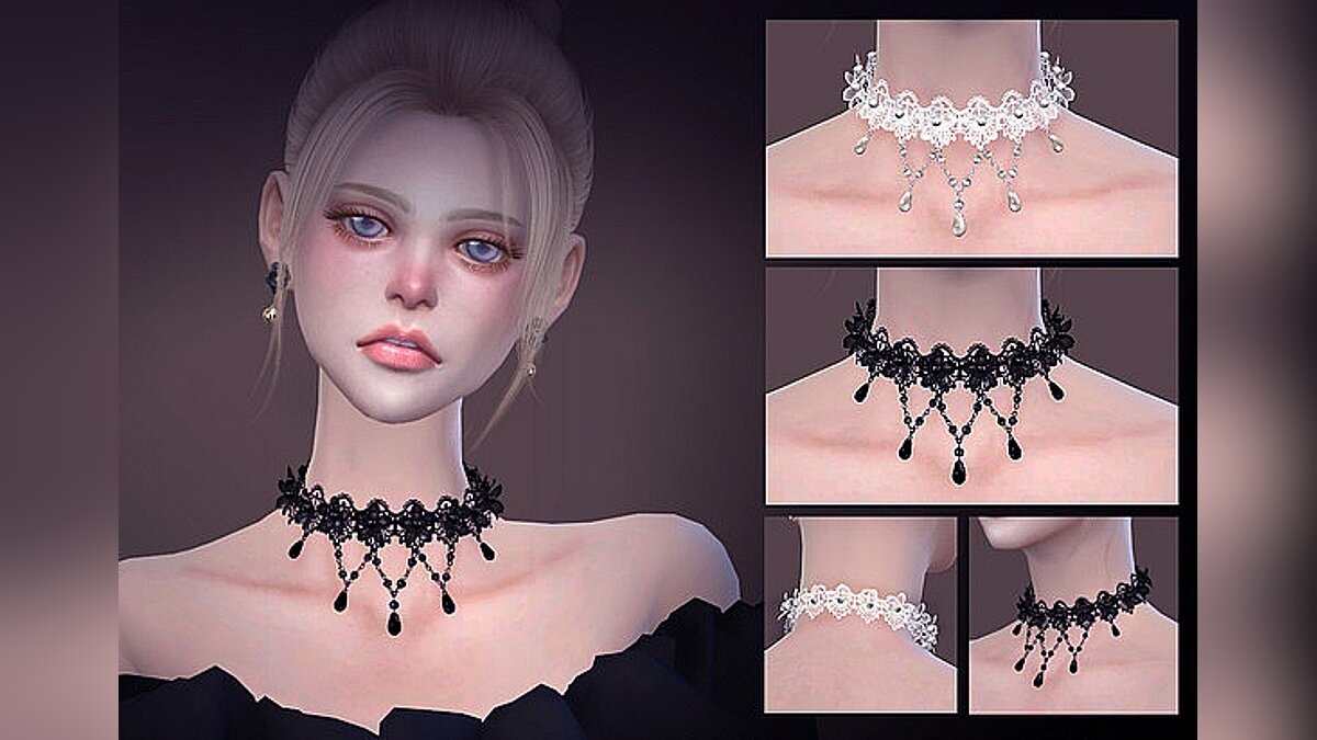 The Sims 4 — Accessory Choker N2 - Detailed (2020)