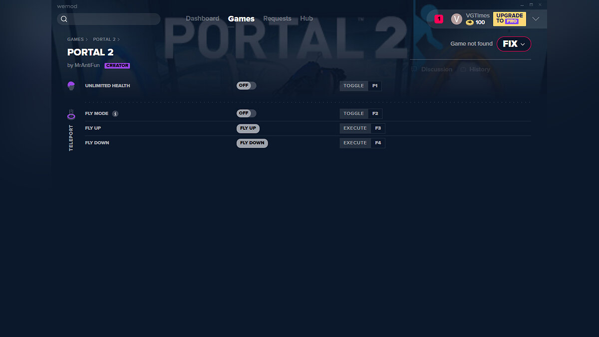 Portal 2 — Trainer (+4) from 01/08/2020 [WeMod]