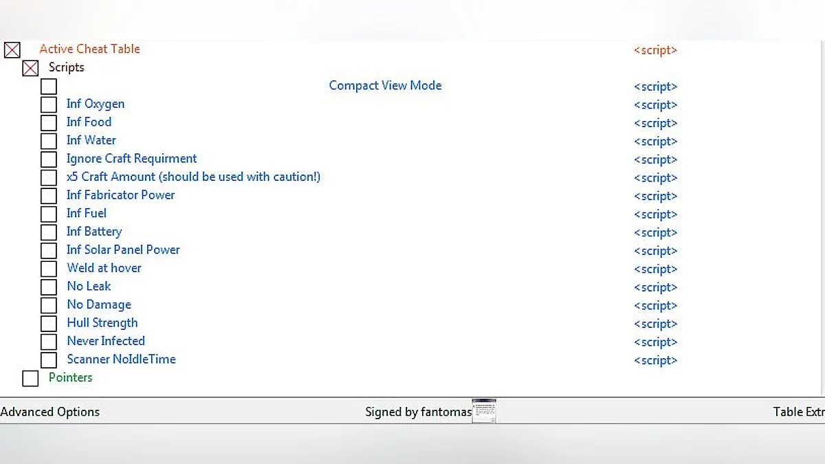 Subnautica — Table for Cheat Engine [UPD: 01/10/2020]