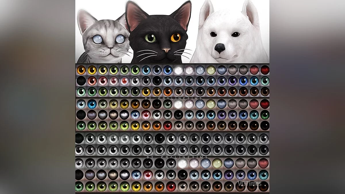 The Sims 4 — Assembling realistic eyes for Pets (2020)