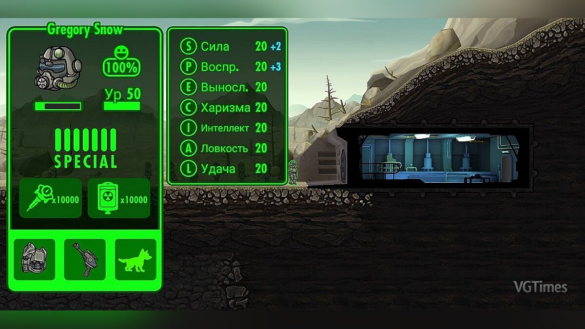 Fallout Shelter — Conservation (Lots of Energy, Lots of Food, Lots of Water) [Android]