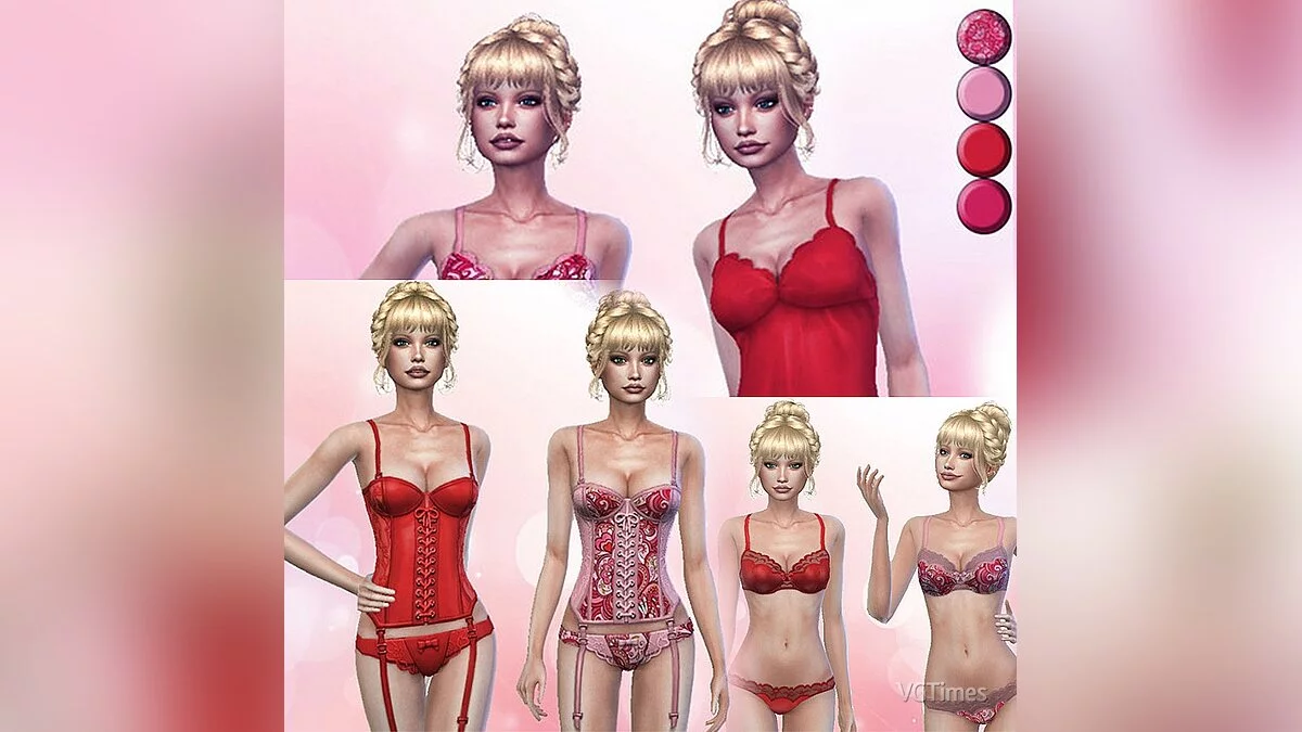 The Sims 4 — Lingerie set for women (2020)