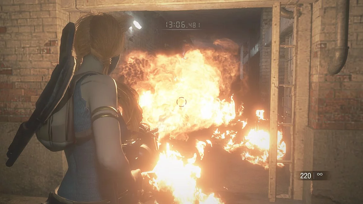 Resident Evil 2 — Кэтрин Уоррен в наряде Лары Крофт