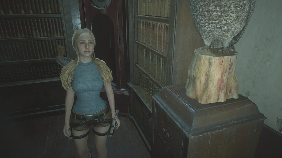 Resident Evil 2 — Katherine Warren dressed as Lara Croft