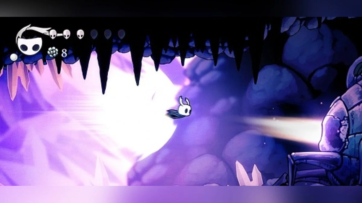 Hollow Knight — Saving (At different stages of the game after completing bosses)