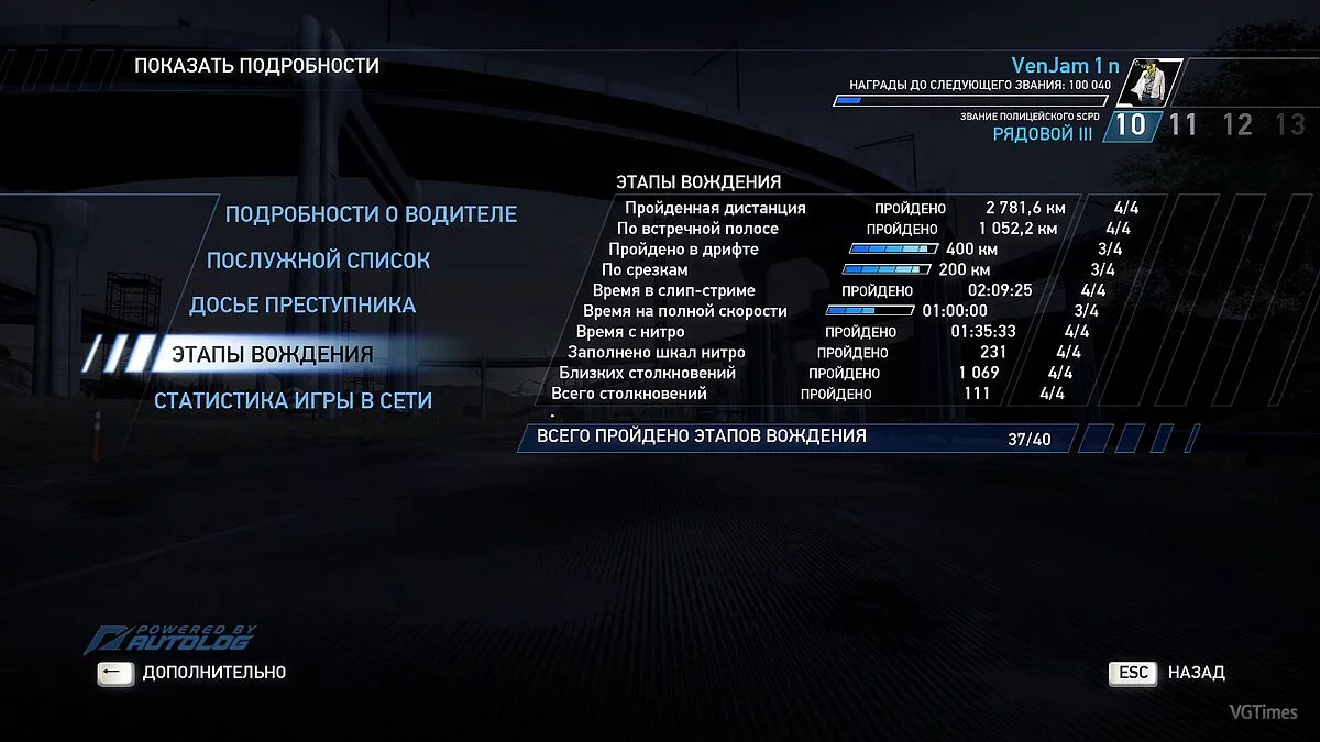 Need for Speed: Hot Pursuit (2010) — Збереження (20 рівень, все на золото) [Steam/Origin-Ліцензія]