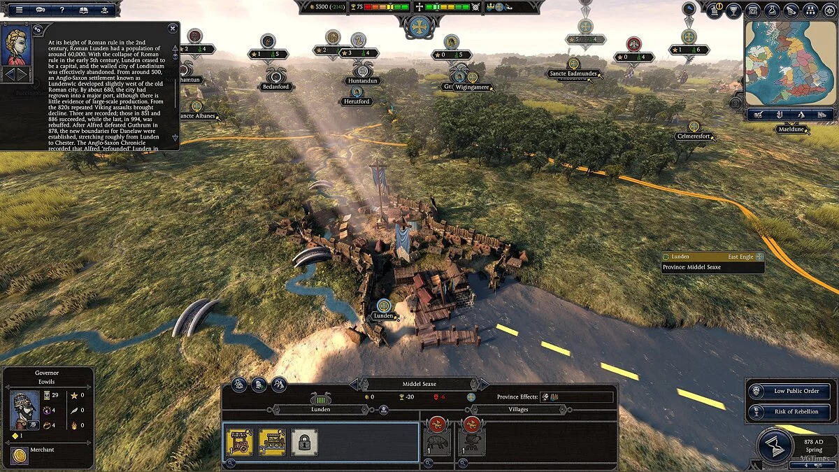 Total War Saga: Thrones of Britannia — Historical Cities and Landmarks