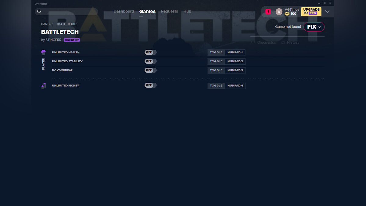 BattleTech — Trainer (+4) from 01/27/2020 [WeMod]