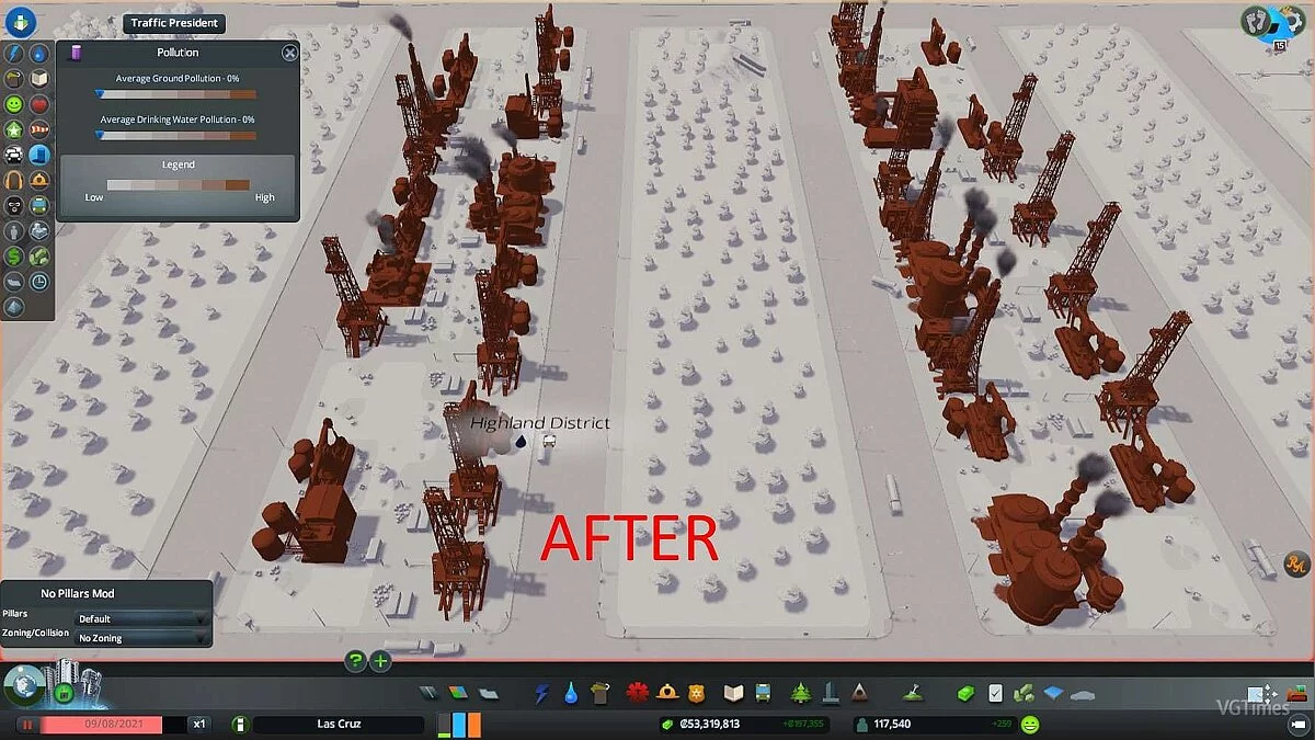 Cities: Skylines — Мод для видалення забруднень, трупів, сміття та злочинців