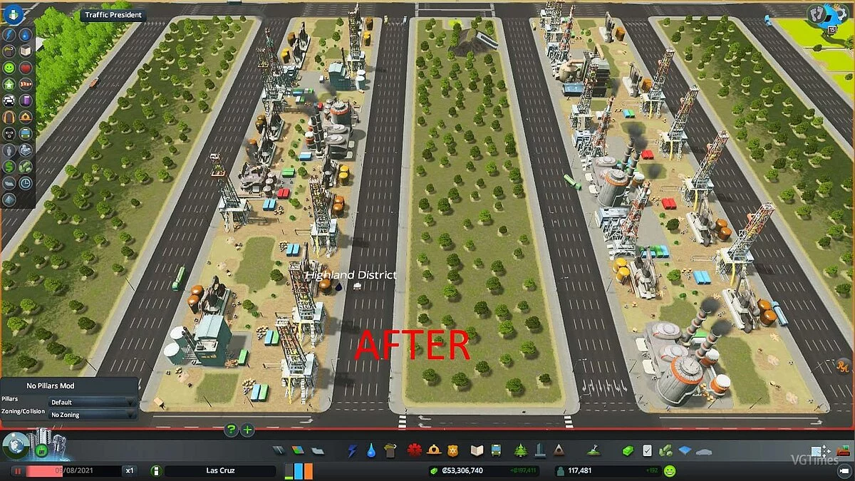 Cities: Skylines — Мод для видалення забруднень, трупів, сміття та злочинців